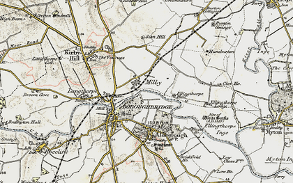 Old map of Milby in 1903-1904
