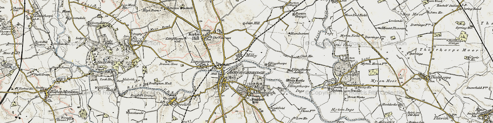 Old map of Milby in 1903-1904