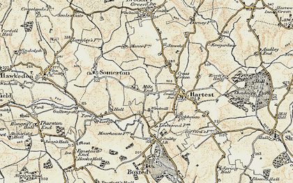 Old map of Mile End in 1899-1901