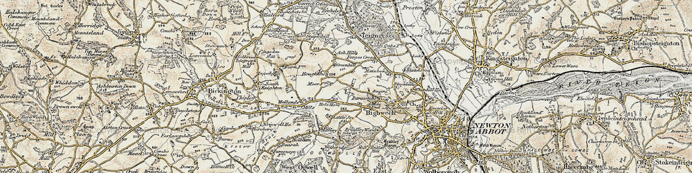 Old map of Broadridge Wood in 1899