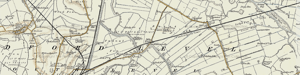 Old map of Mile End in 1901