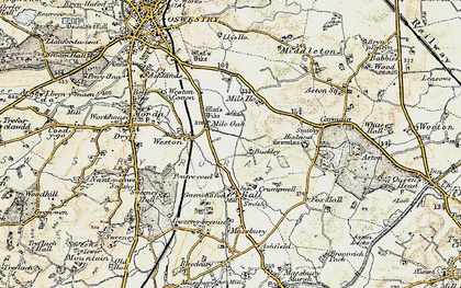 Old map of Buckley in 1902