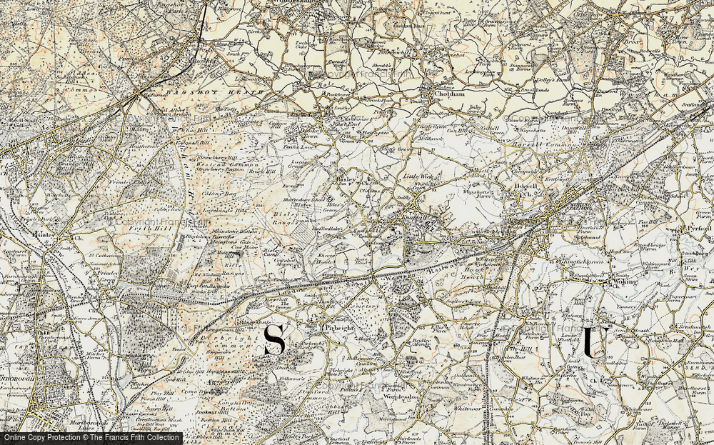 Old Map of Miles Green, 1897-1909 in 1897-1909