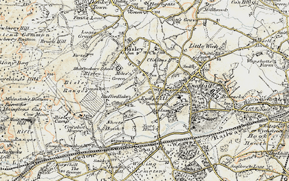 Old map of Miles Green in 1897-1909