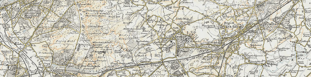 Old map of Miles Green in 1897-1909