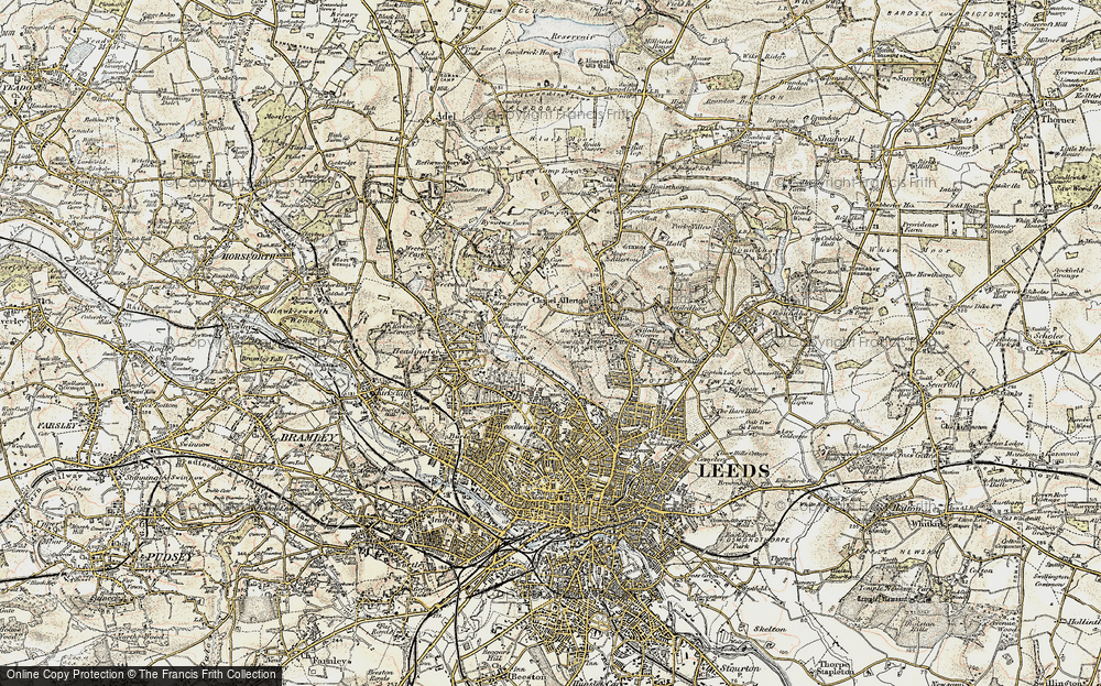 Old Map of Miles Hill, 1903-1904 in 1903-1904