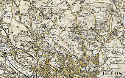 Old map of Miles Hill in 1903-1904