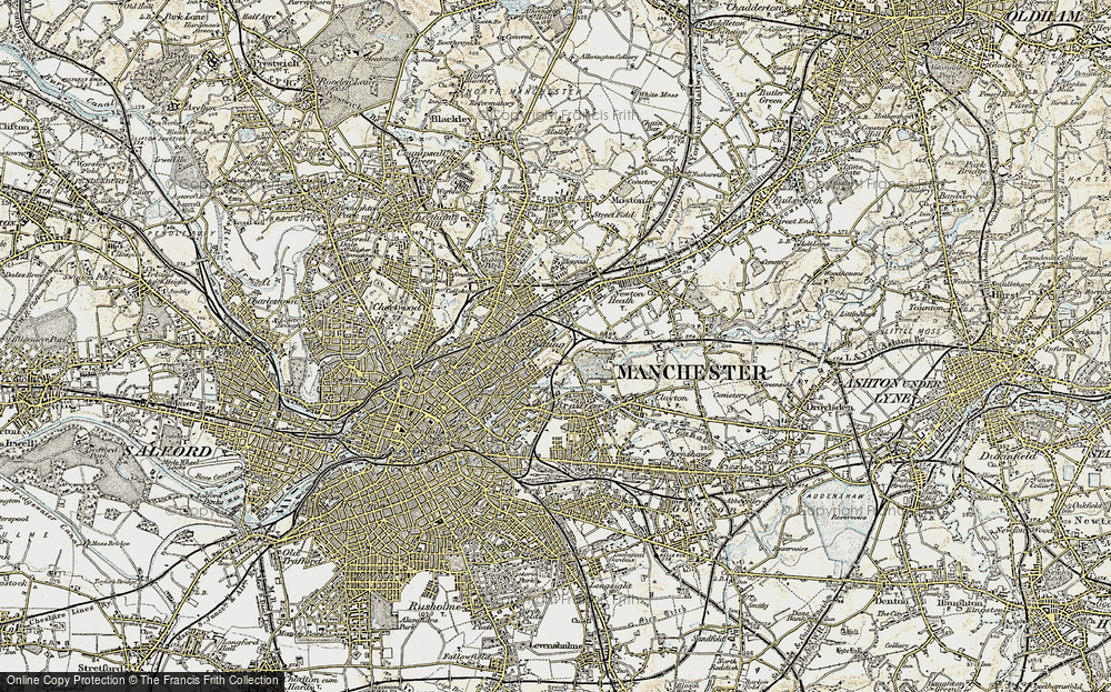 Old Map of Miles Platting, 1903 in 1903