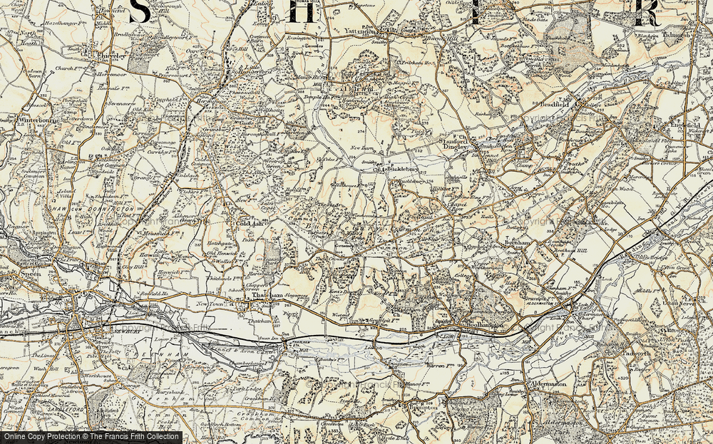Old Map of Miles's Green, 1897-1900 in 1897-1900