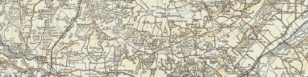 Old map of Miles's Green in 1897-1900