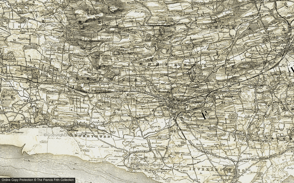 Old Map of Milesmark, 1904-1906 in 1904-1906