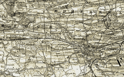 Old map of Milesmark in 1904-1906