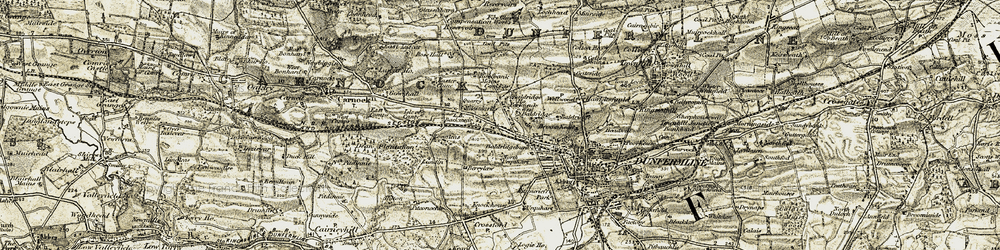 Old map of Milesmark in 1904-1906