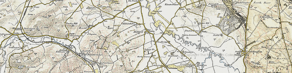 Old map of Woodbridge in 1901-1903