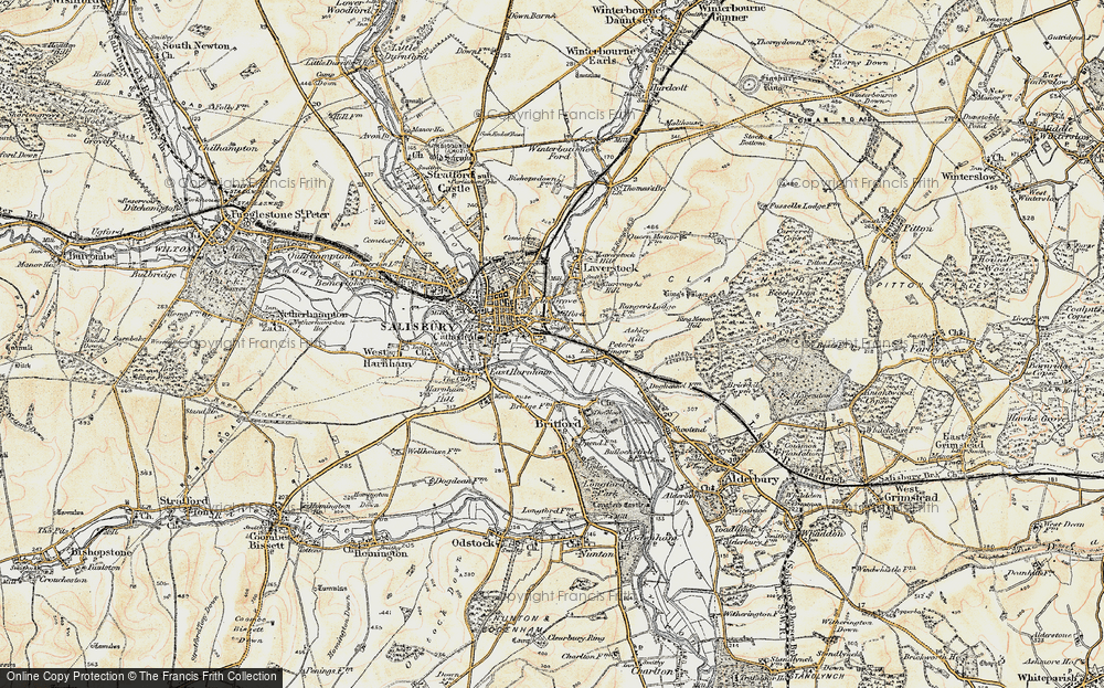 Old Map of Milford, 1897-1898 in 1897-1898