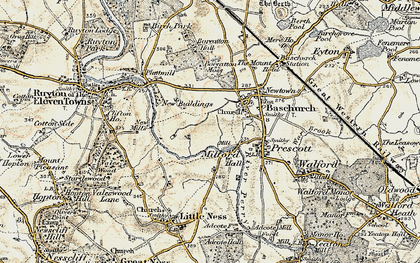 Old map of Broadlands, The in 1902