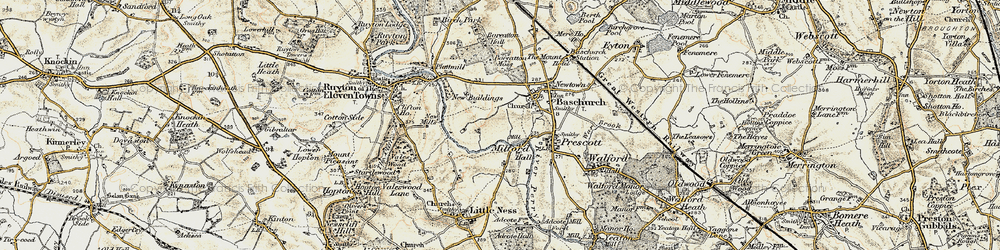 Old map of Broadlands, The in 1902