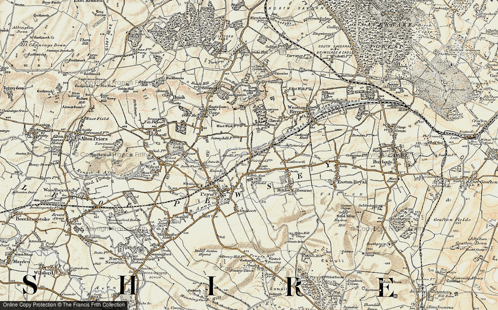 Old Map of Historic Map covering Fairfield in 1897-1899