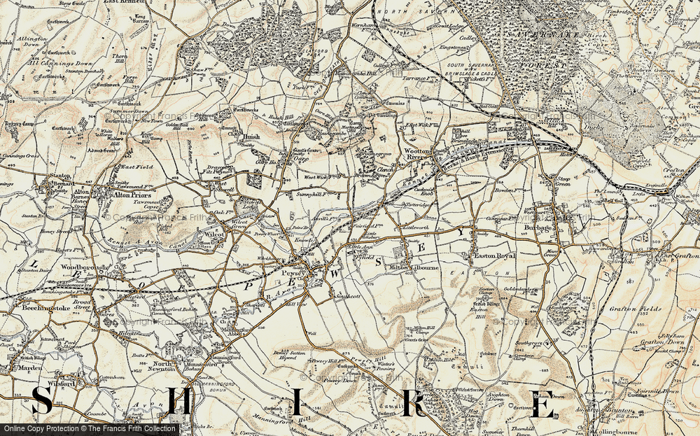 Old Map of Milkhouse Water, 1897-1899 in 1897-1899