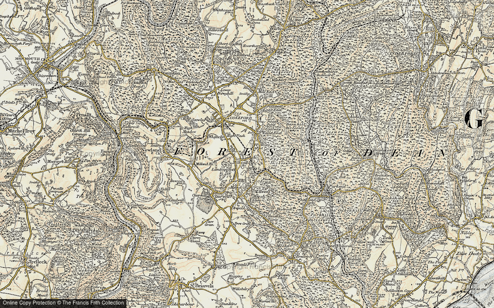 Old Map of Milkwall, 1899-1900 in 1899-1900