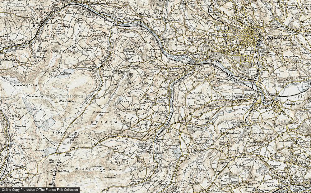 Old Map of Mill Bank, 1903 in 1903