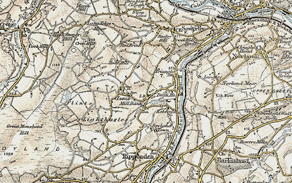 Old map of Mill Bank in 1903