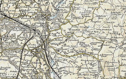Old map of Mill Brow in 1903