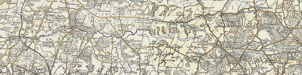 Old map of Mill Green in 1897-1900