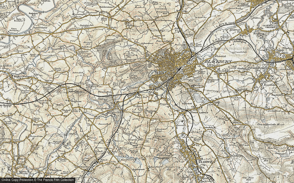 Old Map of Mill Hill, 1903 in 1903