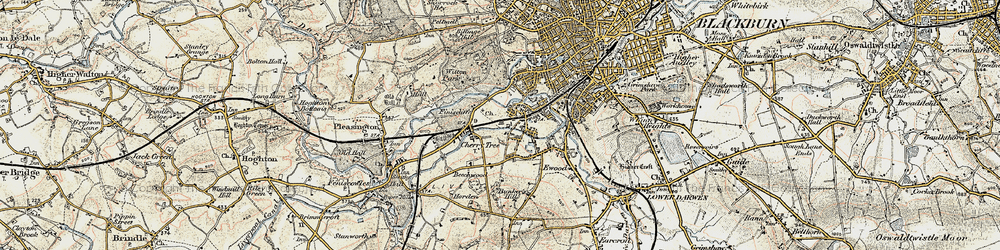 Old map of Mill Hill in 1903