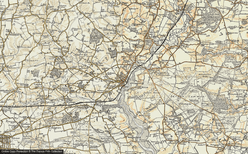 Old Map of Mill Hills, 1898-1901 in 1898-1901