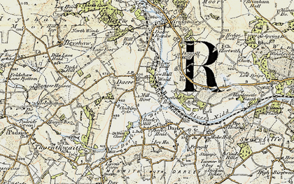Old map of Mill Hirst in 1903-1904