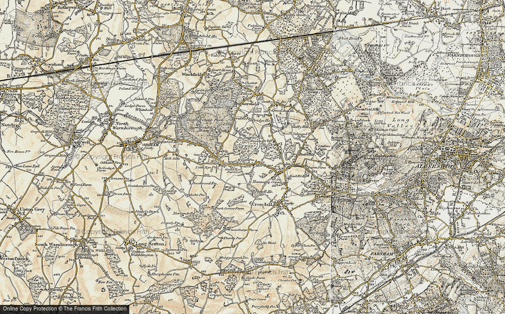 Old Map of Mill Lane, 1898-1909 in 1898-1909