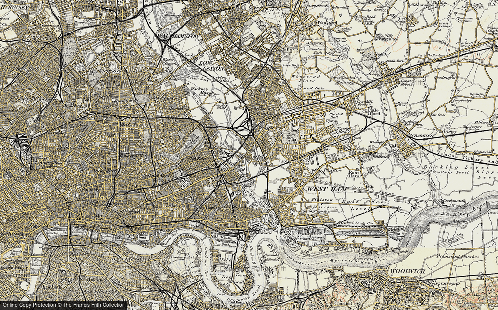 Old Map of Mill Meads, 1897-1902 in 1897-1902