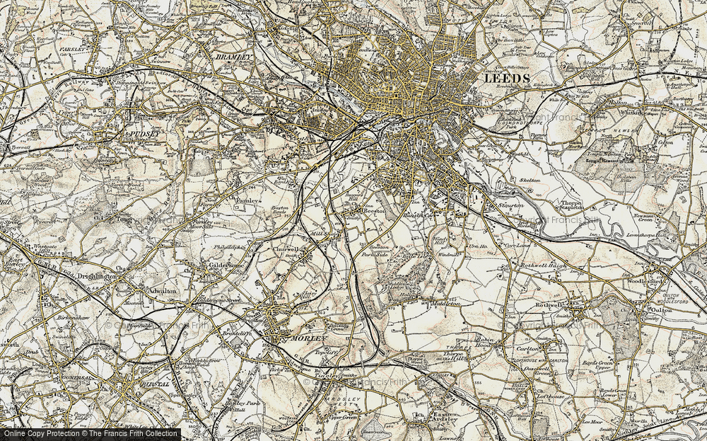 Old Map of Mill Shaw, 1903 in 1903