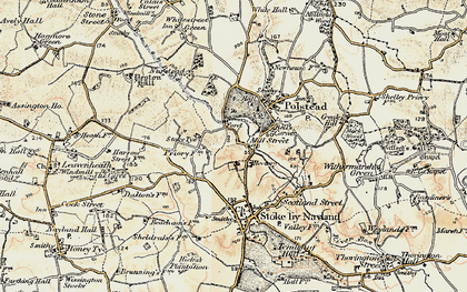Old map of Mill Street in 1898-1901
