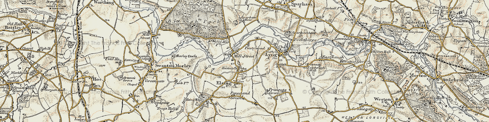 Old map of Mill Street in 1901-1902
