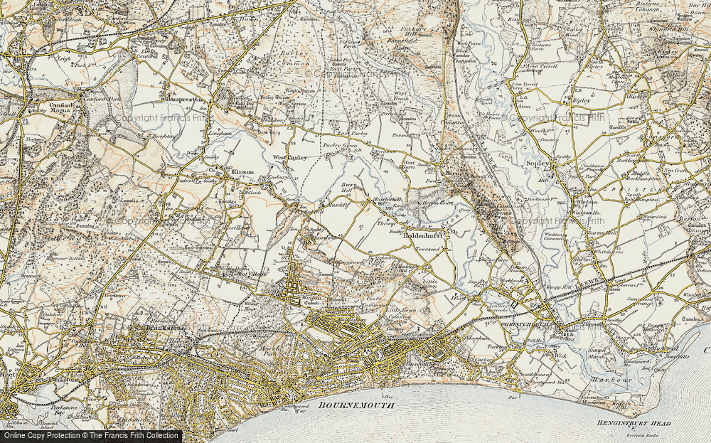 Old Map of Mill Throop, 1897-1909 in 1897-1909