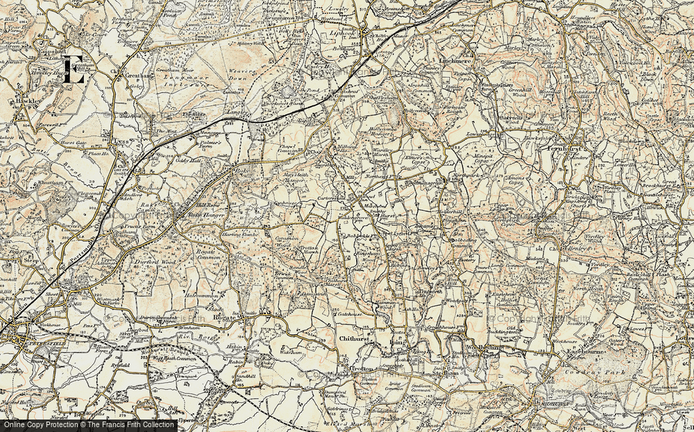 Old Map of Milland, 1897-1900 in 1897-1900