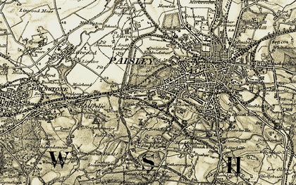Old map of Millarston in 1905-1906