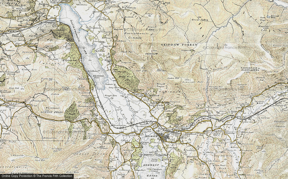 Old Map of Historic Map covering Broad End in 1901-1904