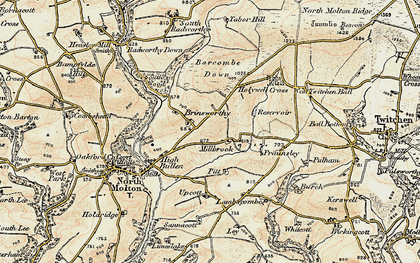 Old map of Millbrook in 1900