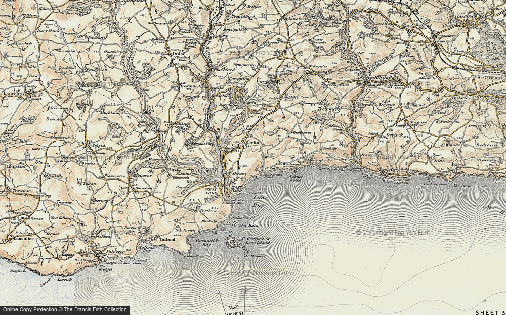 Old Map of Historic Map covering Windsworth in 1900