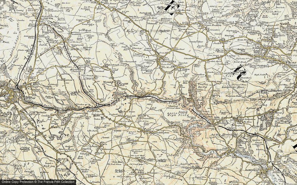 Old Map of Miller's Dale, 1902-1903 in 1902-1903
