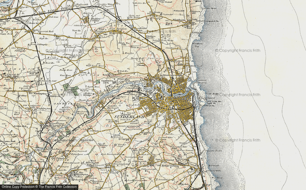 Old Map of Millfield, 1901-1904 in 1901-1904