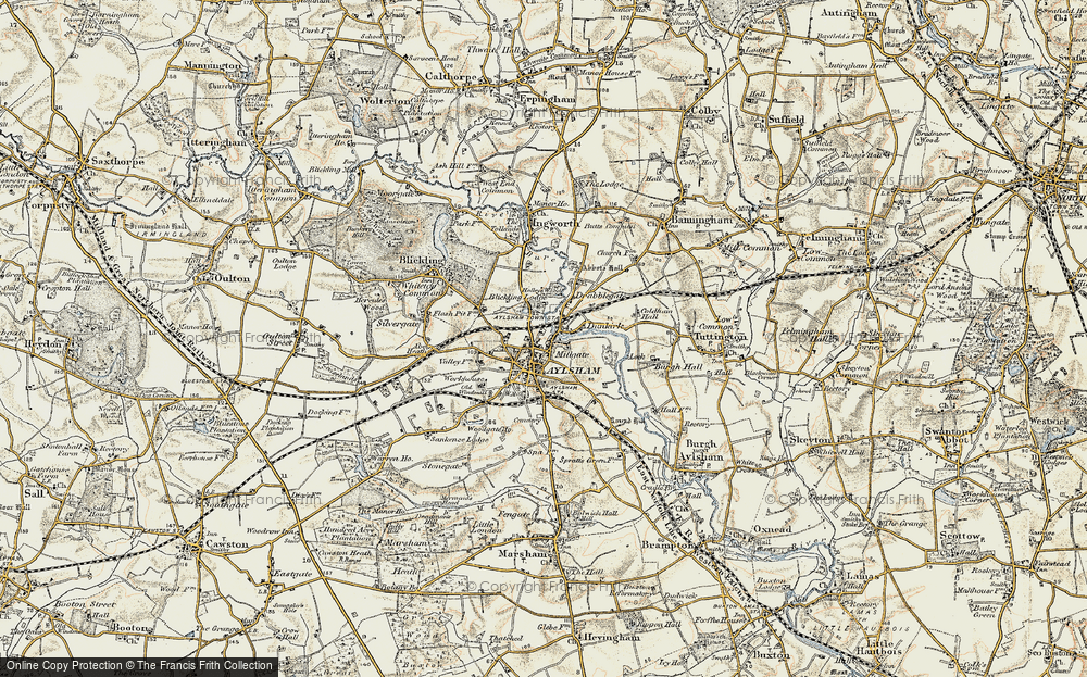 Old Map of Millgate, 1901-1902 in 1901-1902