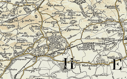 Old map of Millhalf in 1900-1902