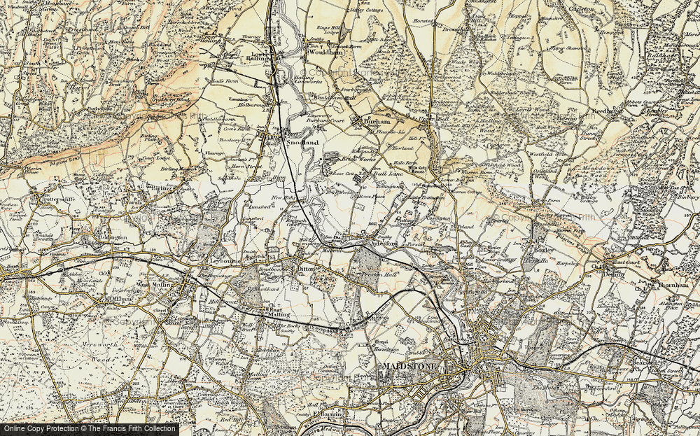 Old Map of Millhall, 1897-1898 in 1897-1898