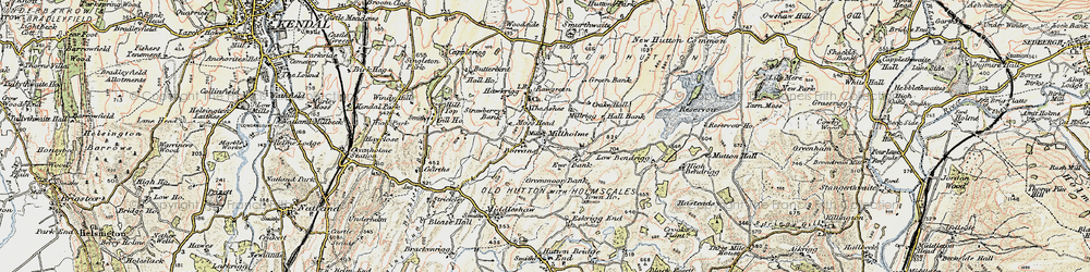 Old map of Bendrigg in 1903-1904