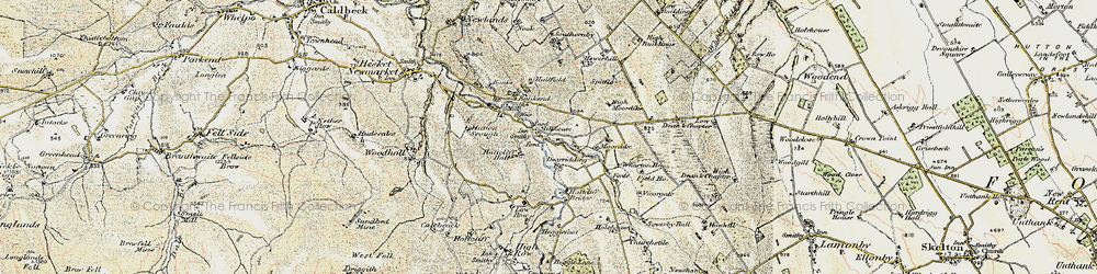 Old map of Bankend in 1901-1904